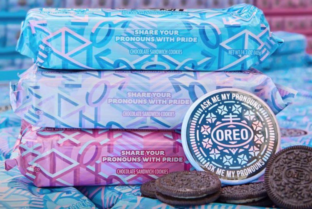 Oreo Pride Month pronoun celebration cookies